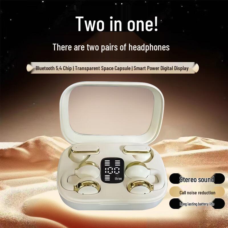 Q10 Semi-in-ear Bluetooth Earphones: Long Battery, Stylish Design, Comfortable Fit for Men and Women, Two Pairs with Clip-on Feature.
Q10 Semi-in-ear Bluetooth Earphones: Long Battery, Stylish Design, Comfortable Fit for Men and Women, Two Pairs with Clip-on Feature.