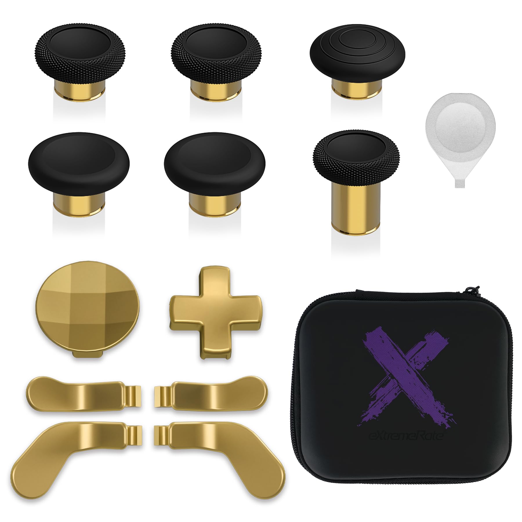 eXtremeRate 13 in 1 Combi Metal Kit for Compatible with Xbox Elite Series 2 6 Metal Thumbsticks Adjustment Tool 2 Directional Keys 4 Back Paddles
eXtremeRate 13 in 1 Combi Metal Kit for Compatible with Xbox Elite Series 2 6 Metal Thumbsticks Adjustment Tool 2 Directional Keys 4 Back Paddles