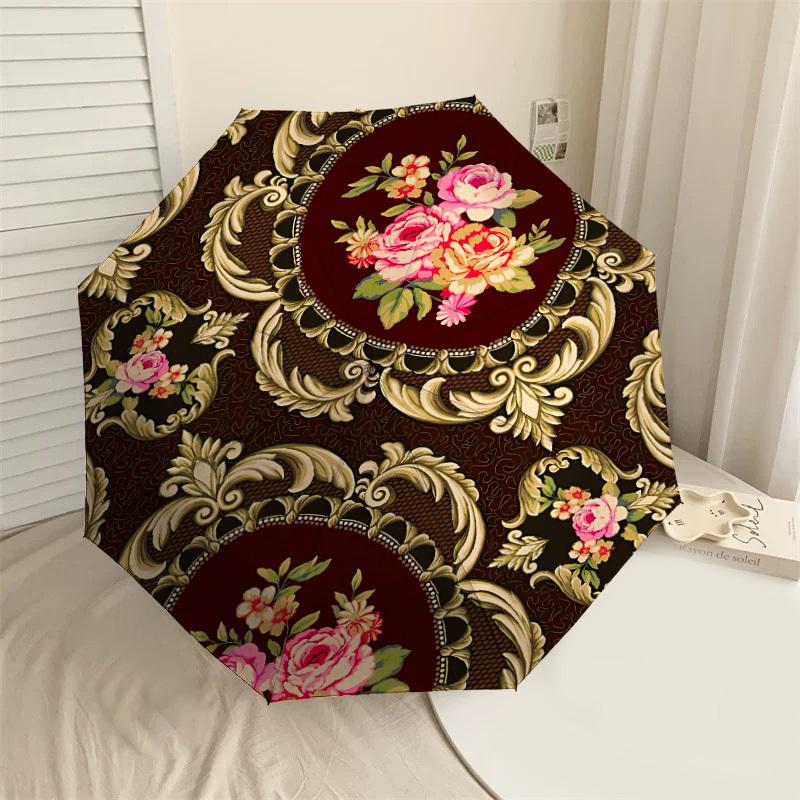 1pc Floral Pattern Automatic Open/Close Umbrella with Windproof, 8-Rib Sturdy Canopy, Durable Ribs, Fashionable Design1140A
1pc Floral Pattern Automatic Open/Close Umbrella with Windproof, 8-Rib Sturdy Canopy, Durable Ribs, Fashionable Design1140A