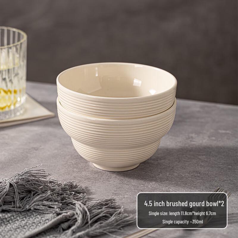 Household Ceramic Bowl Set 4.5 inch (2-pack)
Household Ceramic Bowl Set 4.5 inch (2-pack)