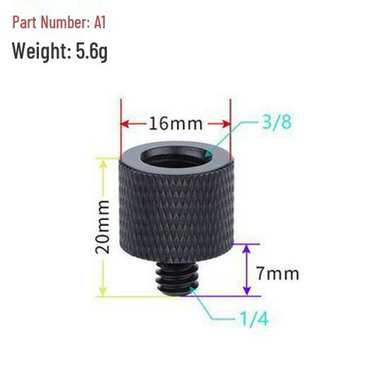 Projector Mount Adapter: 1/4 to M4567810 Tripod Screw Converter
Projector Mount Adapter: 1/4 to M4567810 Tripod Screw Converter
