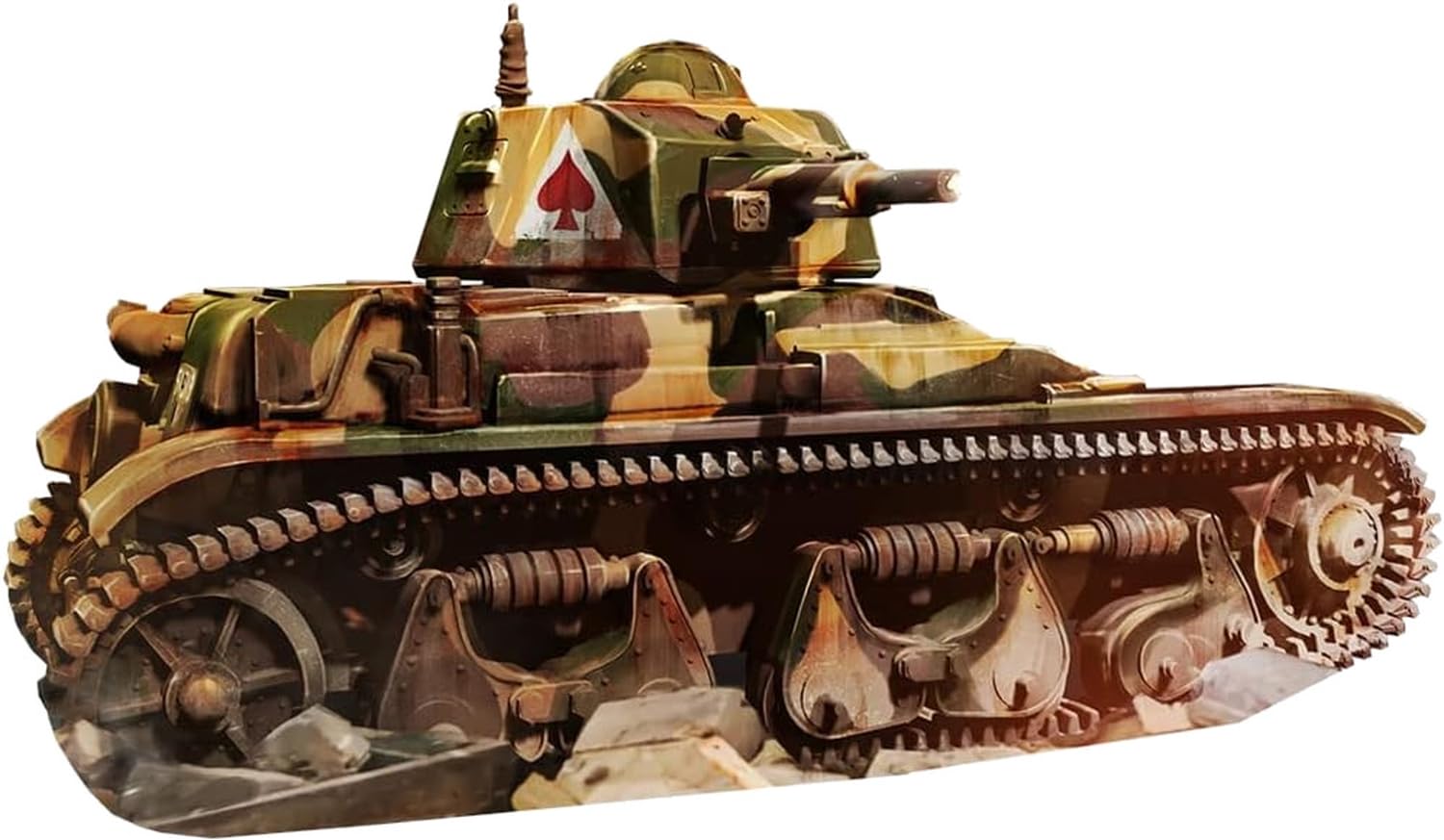 FTF 1/72 French Renault R39 Light Tank with 37mm SA38 Ammo, Plastic Model Kit PF72096 (Tank)
FTF 1/72 French Renault R39 Light Tank with 37mm SA38 Ammo, Plastic Model Kit PF72096 (Tank)