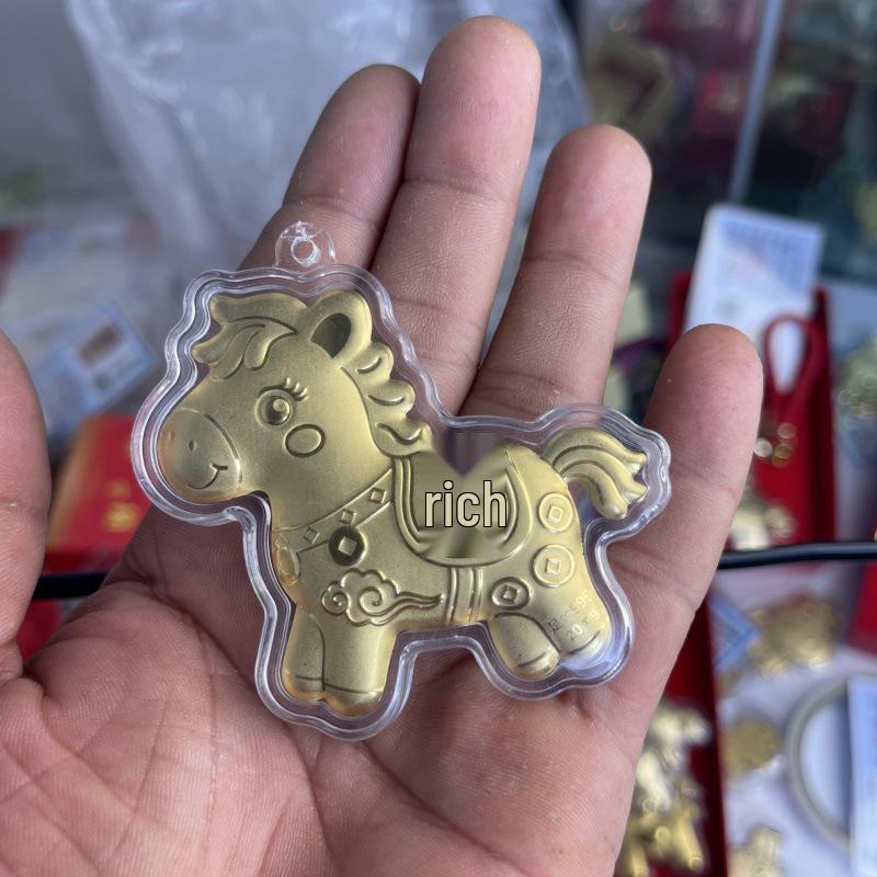 999KT Pure Gold Cat Cartoon Pendant Charm Keychain Jewelry Gold Foil
999KT Pure Gold Cat Cartoon Pendant Charm Keychain Jewelry Gold Foil