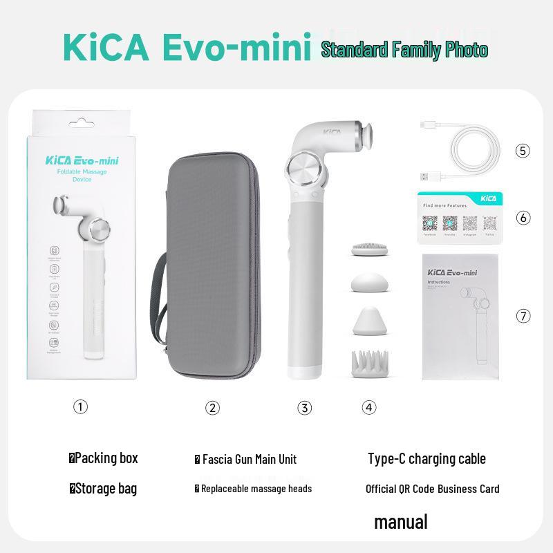 EVOmini Foldable Muscle Relaxation Massager for Women - Compact Ultra-Mini Fascia Gun for Neck and Body
EVOmini Foldable Muscle Relaxation Massager for Women - Compact Ultra-Mini Fascia Gun for Neck and Body