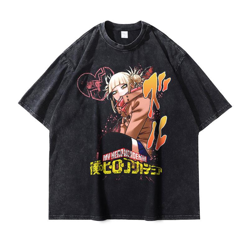 Himiko Toga Print Tshirt Vintage Washed My Hero Academia Anime Graphic T Shirts Oversized Harajuku Washed Tshirt Men Women Tees S
Himiko Toga Print Tshirt Vintage Washed My Hero Academia Anime Graphic T Shirts Oversized Harajuku Washed Tshirt Men Women Tees S