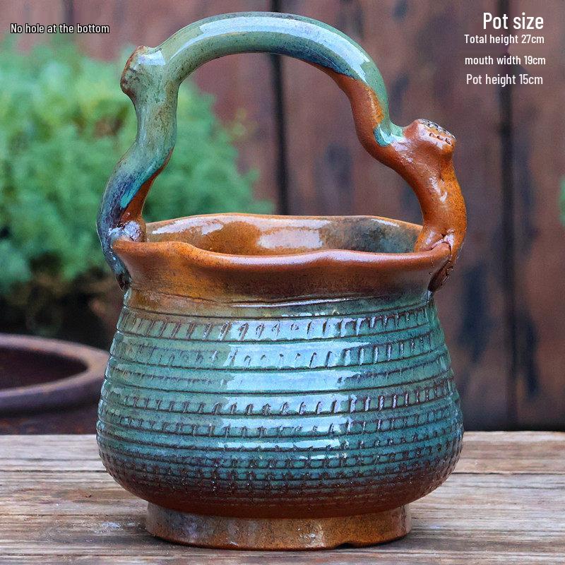Large Retro Handmade Ceramic Flower Vase - Tall Cylinder Indoor Pottery for Hydroponic Flowers Large, Coarse Pottery
Large Retro Handmade Ceramic Flower Vase - Tall Cylinder Indoor Pottery for Hydroponic Flowers Large, Coarse Pottery