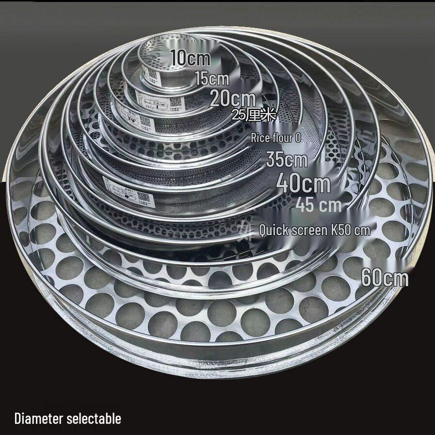 Stainless Steel Blueberry Size Sorting Sieve with Round Holes
Stainless Steel Blueberry Size Sorting Sieve with Round Holes