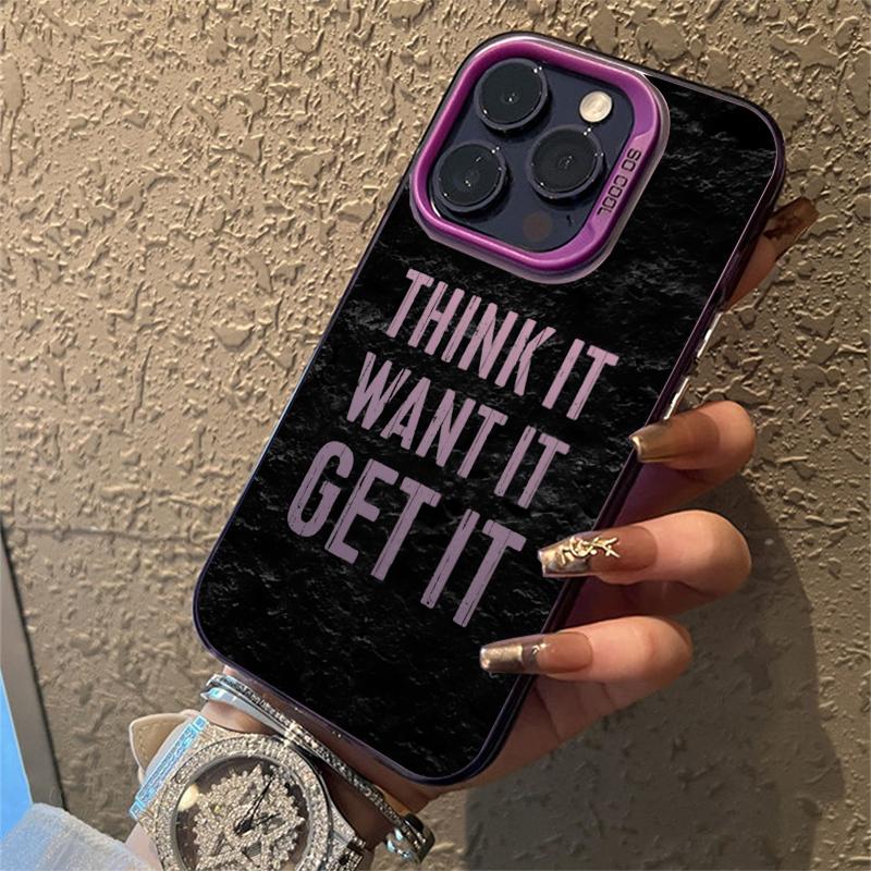 Cool Black English Slogan Electroplate Silver IMD Phone Case For iPhone 16 15 14 13 12 11 Pro Max 16E 7 8 Plus X XS XR SE2 Cover iPhone 14 Pro
Cool Black English Slogan Electroplate Silver IMD Phone Case For iPhone 16 15 14 13 12 11 Pro Max 16E 7 8 Plus X XS XR SE2 Cover iPhone 14 Pro