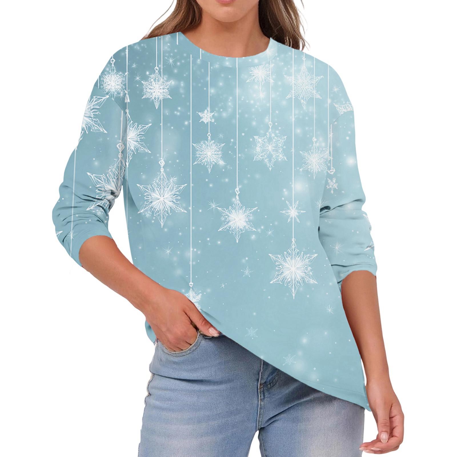 Женская мода Повседневный Рождественский принт Круглый вырез Однотонный Топ с длинным рукавом XL
Женская мода Повседневный Рождественский принт Круглый вырез Однотонный Топ с длинным рукавом XL