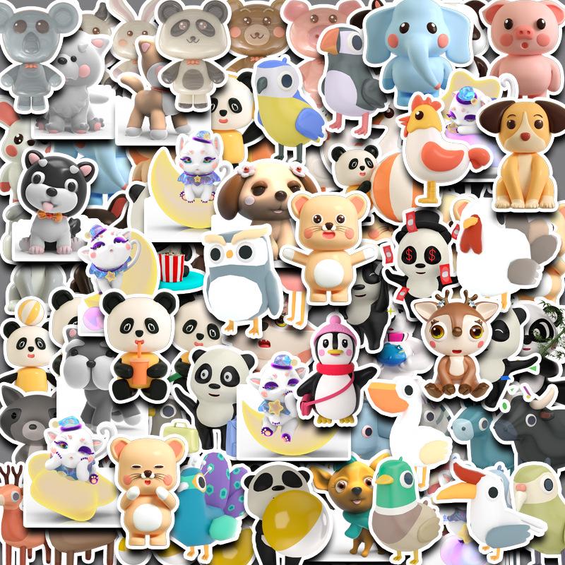 90-Sheet 3D Cartoon Animal Stickers for Water Bottles, Phone Cases, and Laptops
90-Sheet 3D Cartoon Animal Stickers for Water Bottles, Phone Cases, and Laptops