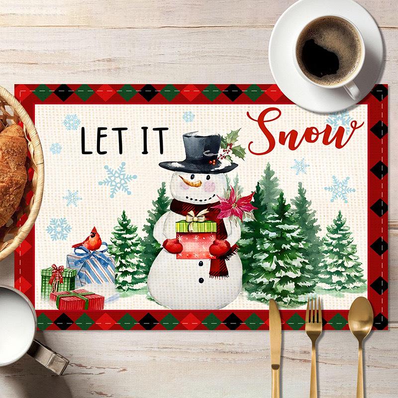 Xmas Holiday Placemats Waterproof, Christmas Tree Patterned Coffee Table Mats for Home & Hotel Dining Festive Table Placemats 30 * 45cm waterproof linen
Xmas Holiday Placemats Waterproof, Christmas Tree Patterned Coffee Table Mats for Home & Hotel Dining Festive Table Placemats 30 * 45cm waterproof linen