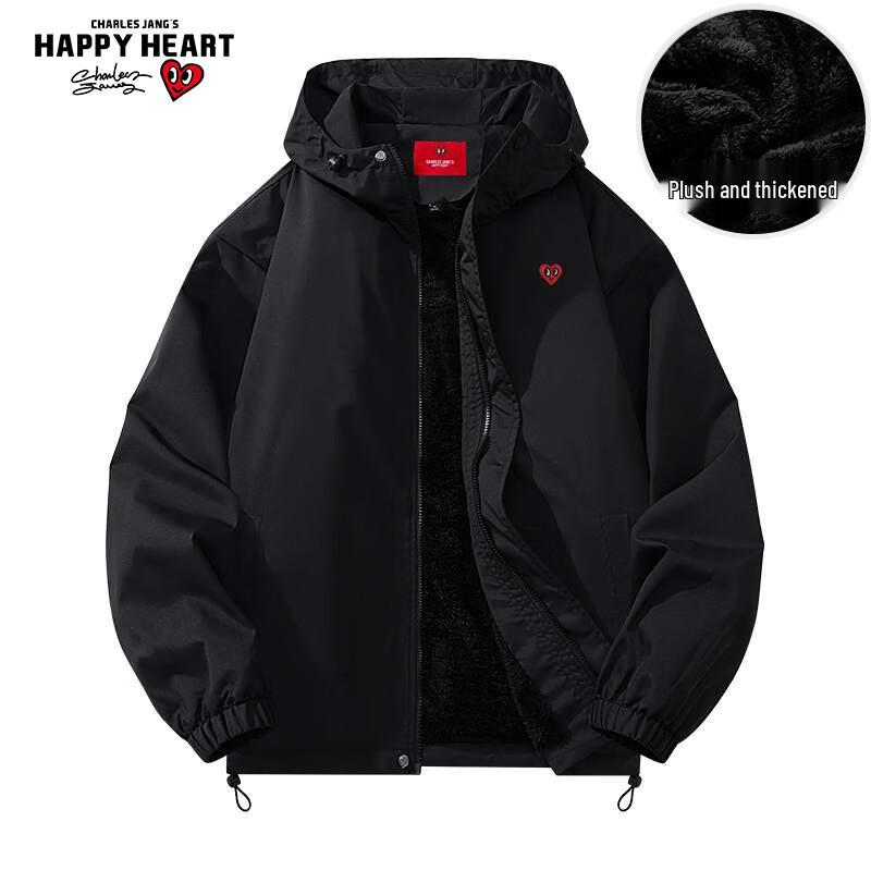 Charles Heart Unisex Fleece-Lined Hooded Jacket L
Charles Heart Unisex Fleece-Lined Hooded Jacket L