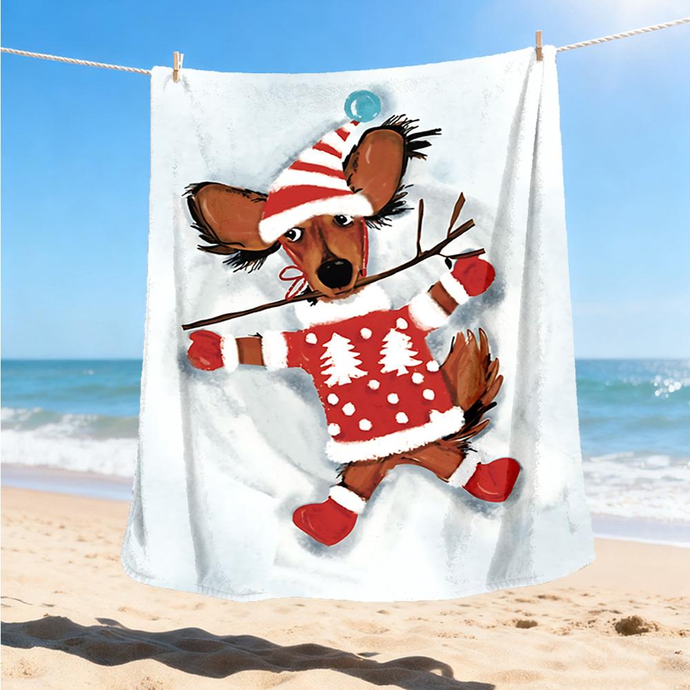 1pc Christmas dog Outdoor Flannel Blanket Soft All Season Polyester Throw , Perfect for Picnics & Travel , Picnic Accessory 80x120cm
1pc Christmas dog Outdoor Flannel Blanket Soft All Season Polyester Throw , Perfect for Picnics & Travel , Picnic Accessory 80x120cm