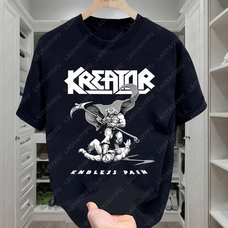 Kreator Album T Shirt Heavy Metal Band Official-website Casual Vintage Short Sleeved New Retro Style Graphic T Shirts Camisetas 5XL різнокольоровий
Kreator Album T Shirt Heavy Metal Band Official-website Casual Vintage Short Sleeved New Retro Style Graphic T Shirts Camisetas 5XL різнокольоровий