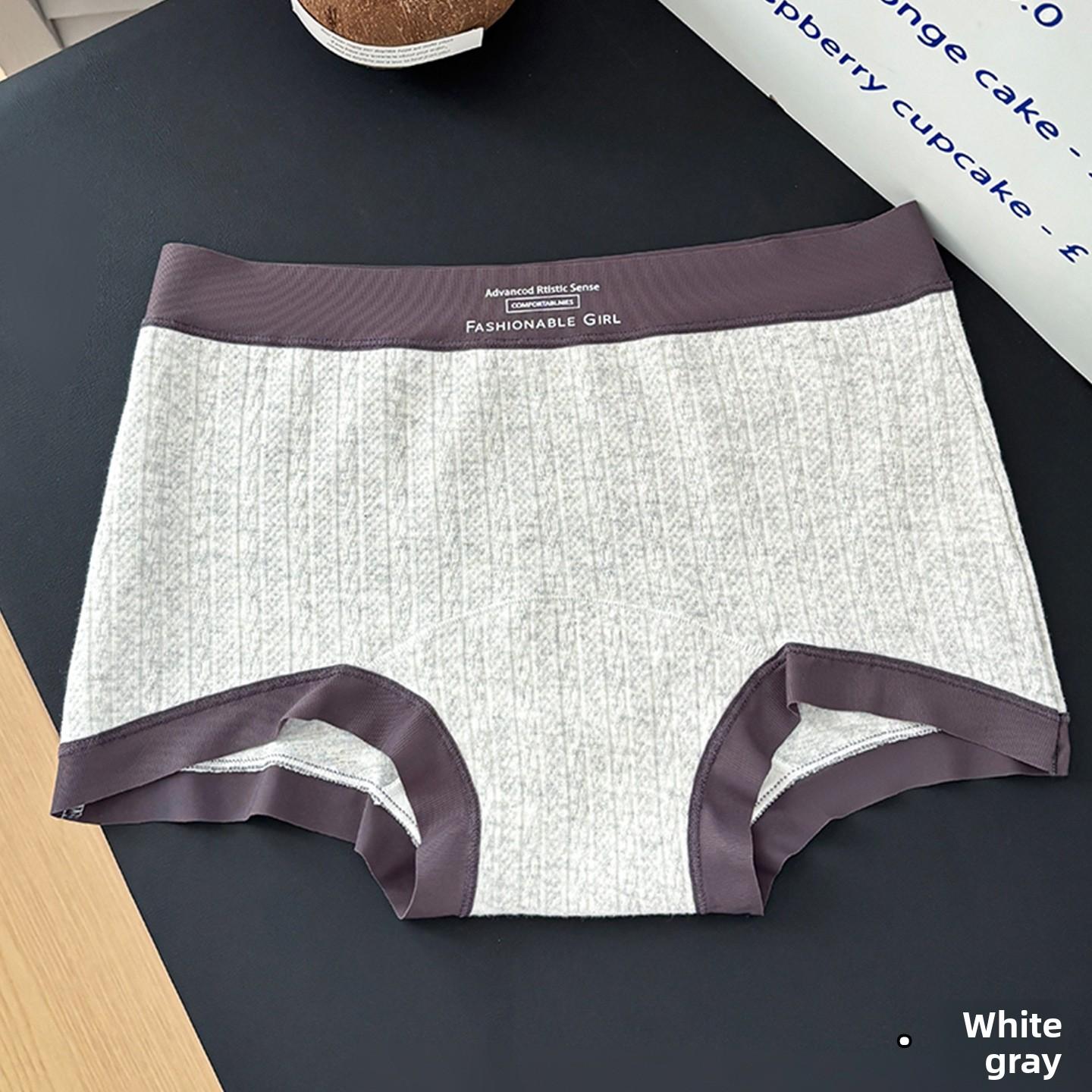 Ladies Summer Letter Waistband 10A Antibacterial Grey Extended Crotch Seamless Mid Waist Briefs XXL білий/сірий
Ladies Summer Letter Waistband 10A Antibacterial Grey Extended Crotch Seamless Mid Waist Briefs XXL білий/сірий