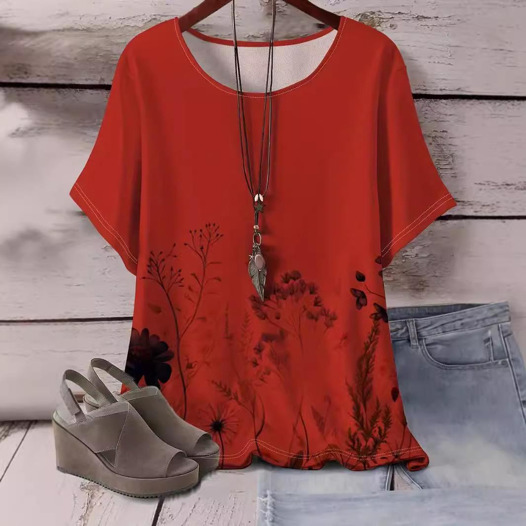 Летняя женская футболка с короткими рукавами и принтом в виде цветка и растения, напечатанная на 3D-принтере 6XL
Летняя женская футболка с короткими рукавами и принтом в виде цветка и растения, напечатанная на 3D-принтере 6XL