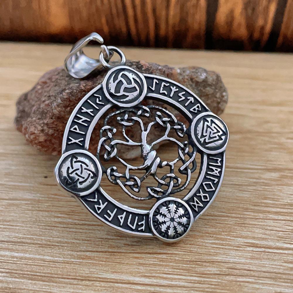 Stainless Steel Viking Odin Triangle Logo Rune Luna Tree of Life Necklace Pendant type1
Stainless Steel Viking Odin Triangle Logo Rune Luna Tree of Life Necklace Pendant type1