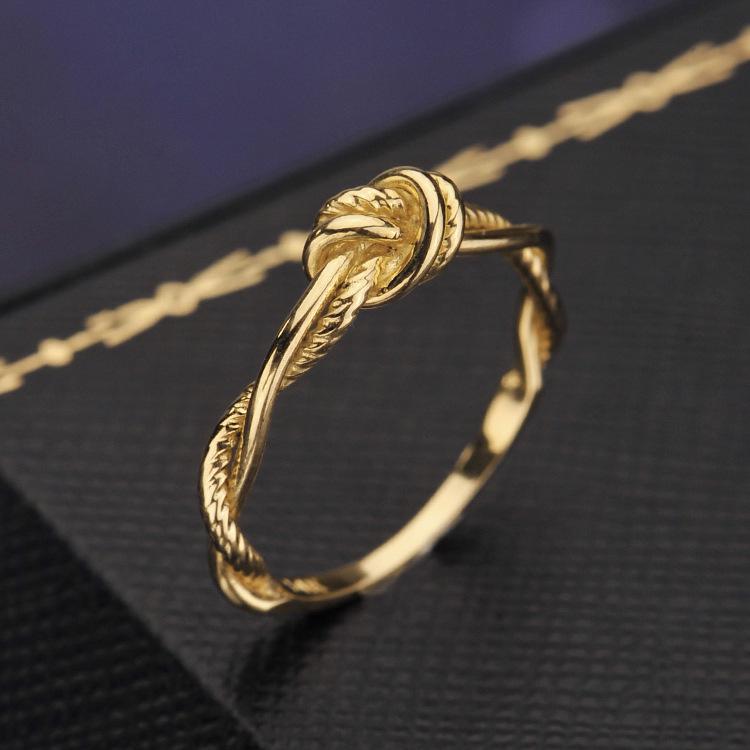 S925 Gold-Plated Knotted Ring: European & American Style Women s Fashion Accessory US Size 6
S925 Gold-Plated Knotted Ring: European & American Style Women s Fashion Accessory US Size 6