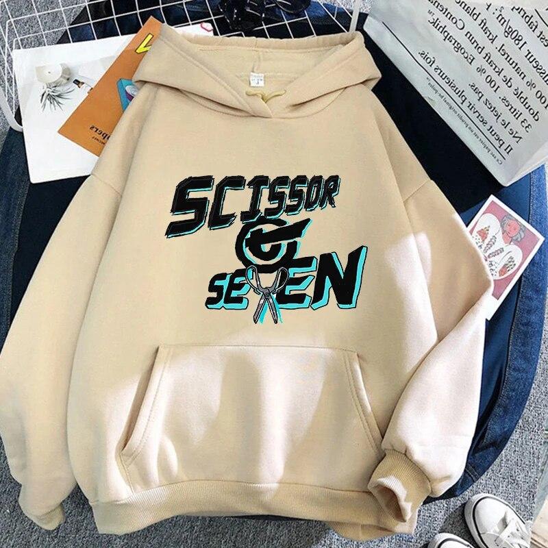 Толстовка с капюшоном в стиле аниме Scissor Seven Harajuku, женские толстовки Kawaii, топы с длинными рукавами и графикой Sudadera, одежда унисекс, пуловер унисекс
Толстовка с капюшоном в стиле аниме Scissor Seven Harajuku, женские толстовки Kawaii, топы с длинными рукавами и графикой Sudadera, одежда унисекс, пуловер унисекс