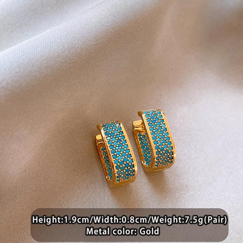 Luxury Green Crystal Inlaid Plated 18K Gold Lock Shaped Hanging Earrings For Womens Trendy Jewelry Christmas Set Accessories
Luxury Green Crystal Inlaid Plated 18K Gold Lock Shaped Hanging Earrings For Womens Trendy Jewelry Christmas Set Accessories