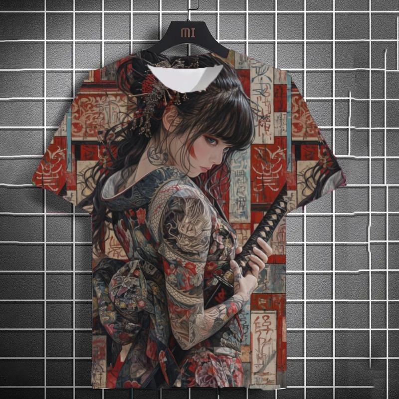Japanese Samurai Katana Tattoo Girl T-Shirt 3D Print Unisex Personality Anime Tee Summer Men Women L
Japanese Samurai Katana Tattoo Girl T-Shirt 3D Print Unisex Personality Anime Tee Summer Men Women L