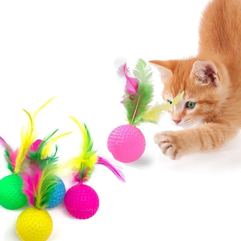 3шт смешанный забавный пластиковый мяч для гольфа с перьями BallCat игрушка интерактивные товары для домашних животных
3шт смешанный забавный пластиковый мяч для гольфа с перьями BallCat игрушка интерактивные товары для домашних животных