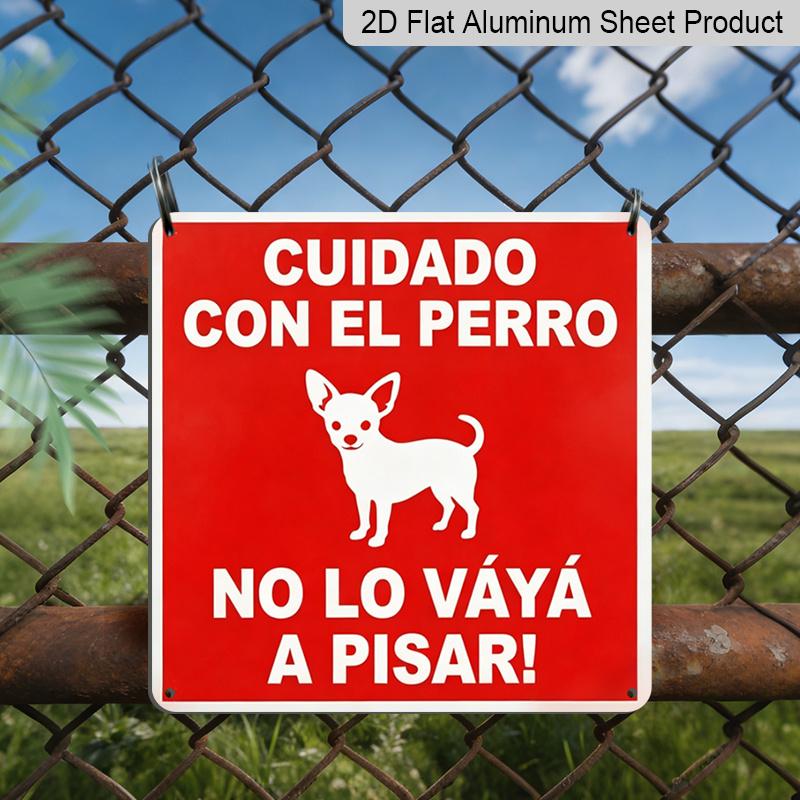 2D Flat 1pc, Vintage Dog-Themed Aluminum Sign - Retro Wall Decor Featuring The Spanish Text Don T Step on It! and A Small Dog Design, Durable Metal 20*20cm
2D Flat 1pc, Vintage Dog-Themed Aluminum Sign - Retro Wall Decor Featuring The Spanish Text Don T Step on It! and A Small Dog Design, Durable Metal 20*20cm