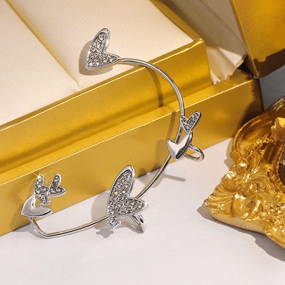 Fashion Jewelry No Pierced Non Piercing Rhinestones Ear Wrap Heart Ear Cuff Tragus Earrings
Fashion Jewelry No Pierced Non Piercing Rhinestones Ear Wrap Heart Ear Cuff Tragus Earrings
