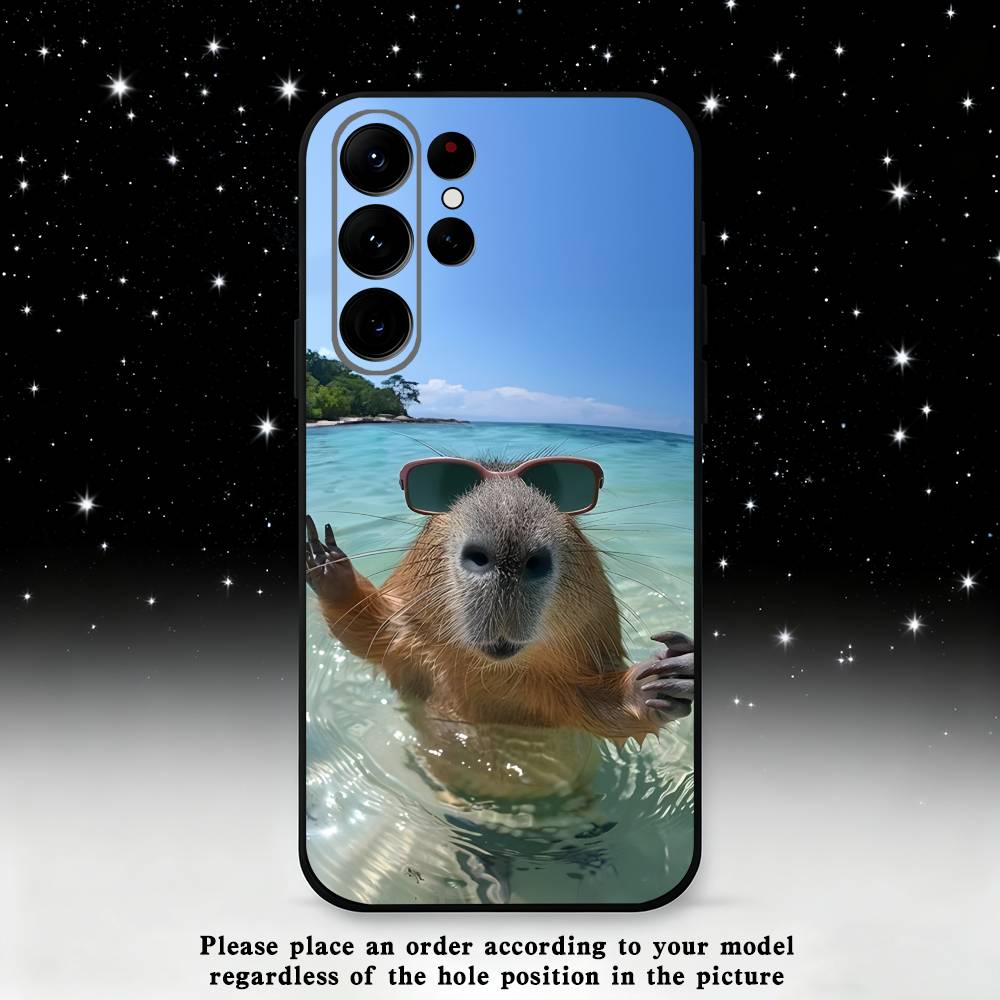 Capybara Phone Case For Samsung S25,S24 Ultra,S20,S30 plus,S22 plus,S23,S30 Ultra 5G Silicone Black Shell Samsung S21fe
Capybara Phone Case For Samsung S25,S24 Ultra,S20,S30 plus,S22 plus,S23,S30 Ultra 5G Silicone Black Shell Samsung S21fe