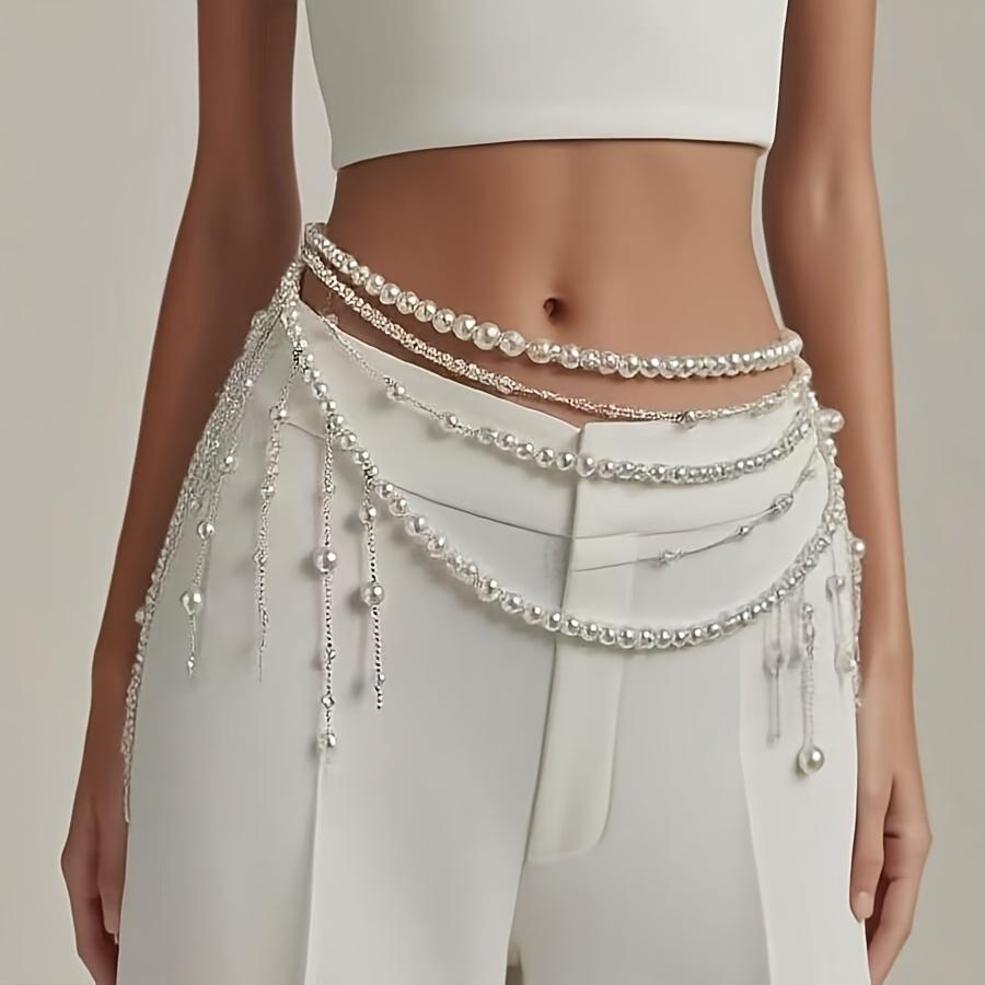 1PC Multi-layer Fringed Waist Chain Niche Light Luxury Body Chain Suitable for Pants Casual Pants Dress Decoration, Fashion Waist Accessories Chain
1PC Multi-layer Fringed Waist Chain Niche Light Luxury Body Chain Suitable for Pants Casual Pants Dress Decoration, Fashion Waist Accessories Chain