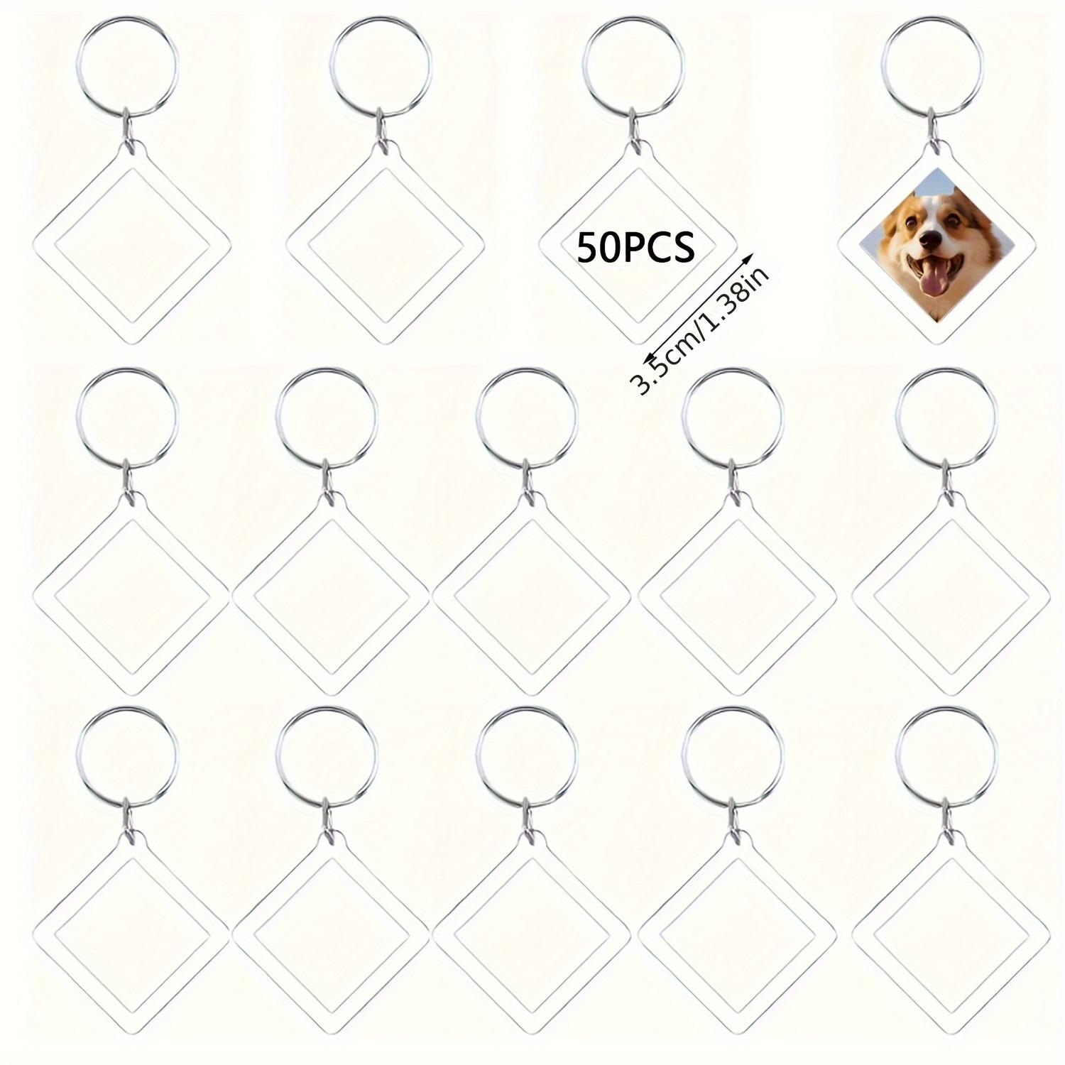 50/100pcs Clear Acrylic Photo Frame Keychains DIY 2D Picture Holders Frame Keychain Kit with Silvery Ring for Backpacks Car Keys
50/100pcs Clear Acrylic Photo Frame Keychains DIY 2D Picture Holders Frame Keychain Kit with Silvery Ring for Backpacks Car Keys