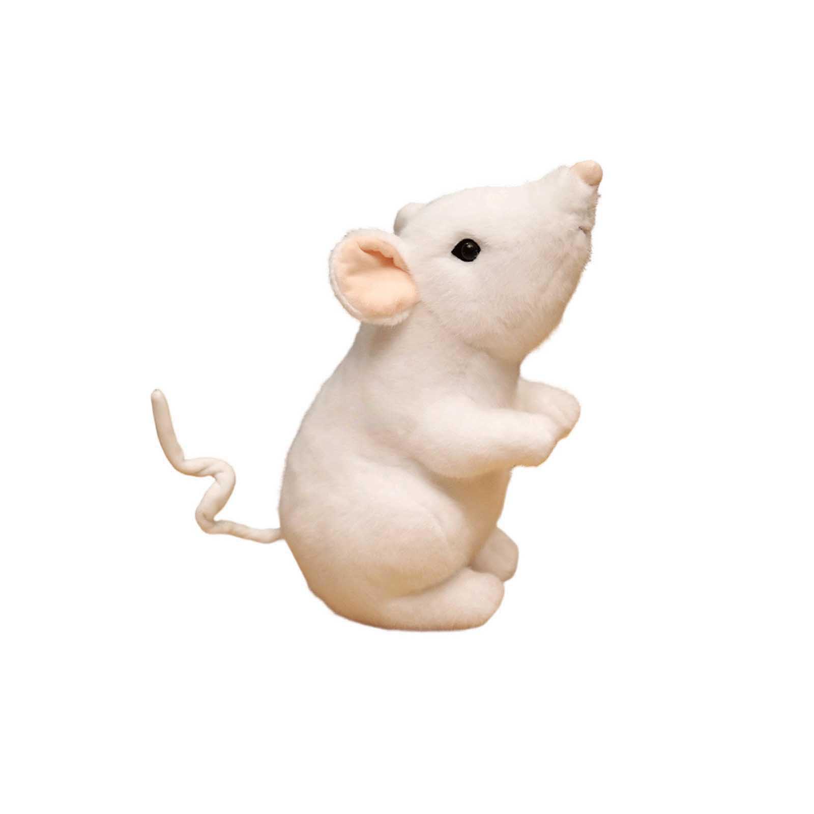 Soft Plush Mouse Toy Realistic Stuffed Animal Figure Sitting Position Fabric Tail Detailed Features for Kids and Collectors One Size білий
Soft Plush Mouse Toy Realistic Stuffed Animal Figure Sitting Position Fabric Tail Detailed Features for Kids and Collectors One Size білий
