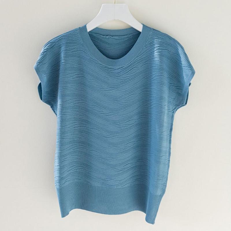 Ice Silk Summer Round Neck Short-sleeved T-shirt Women s Fashion Texture Sweater Top XXXXL белый
Ice Silk Summer Round Neck Short-sleeved T-shirt Women s Fashion Texture Sweater Top XXXXL белый