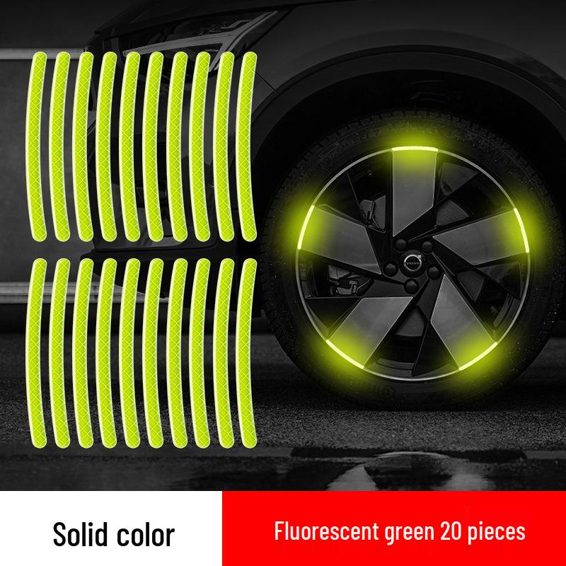 Reflective Green Car & Motorcycle Wheel Stickers - Creative Silver Tire Warning Decoration Standard Single Layer
Reflective Green Car & Motorcycle Wheel Stickers - Creative Silver Tire Warning Decoration Standard Single Layer