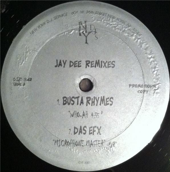 12inch Record VARIOUS - Jay Dee Remixes DJJD342 NEW YORK DJ SER 2001 US Rap & Hip-Hop/R&B Used
12inch Record VARIOUS - Jay Dee Remixes DJJD342 NEW YORK DJ SER 2001 US Rap & Hip-Hop/R&B Used