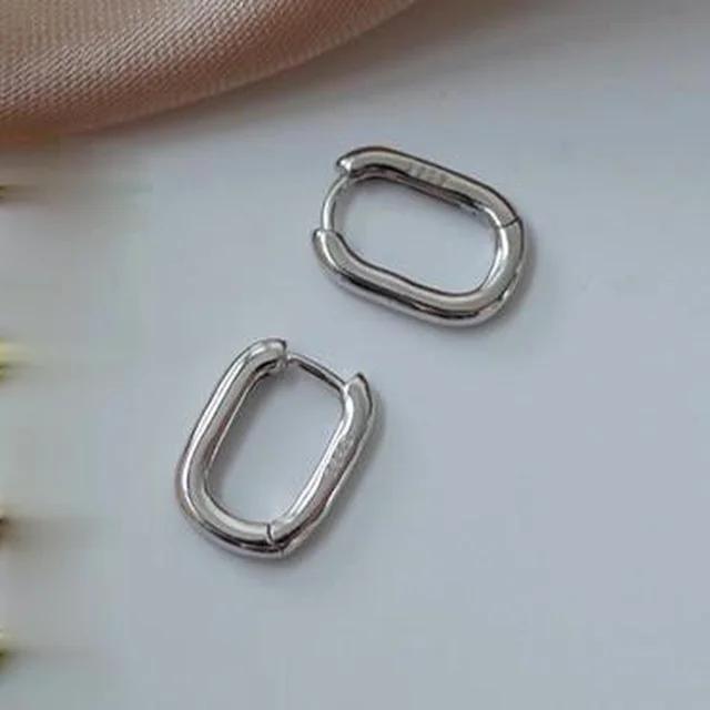 CIAXY Silver Color O Shaped Oval Earrings for Women Prevent Allergy Geometric Ellipse Earrings Ear Buckles Jewelry Gifts
CIAXY Silver Color O Shaped Oval Earrings for Women Prevent Allergy Geometric Ellipse Earrings Ear Buckles Jewelry Gifts