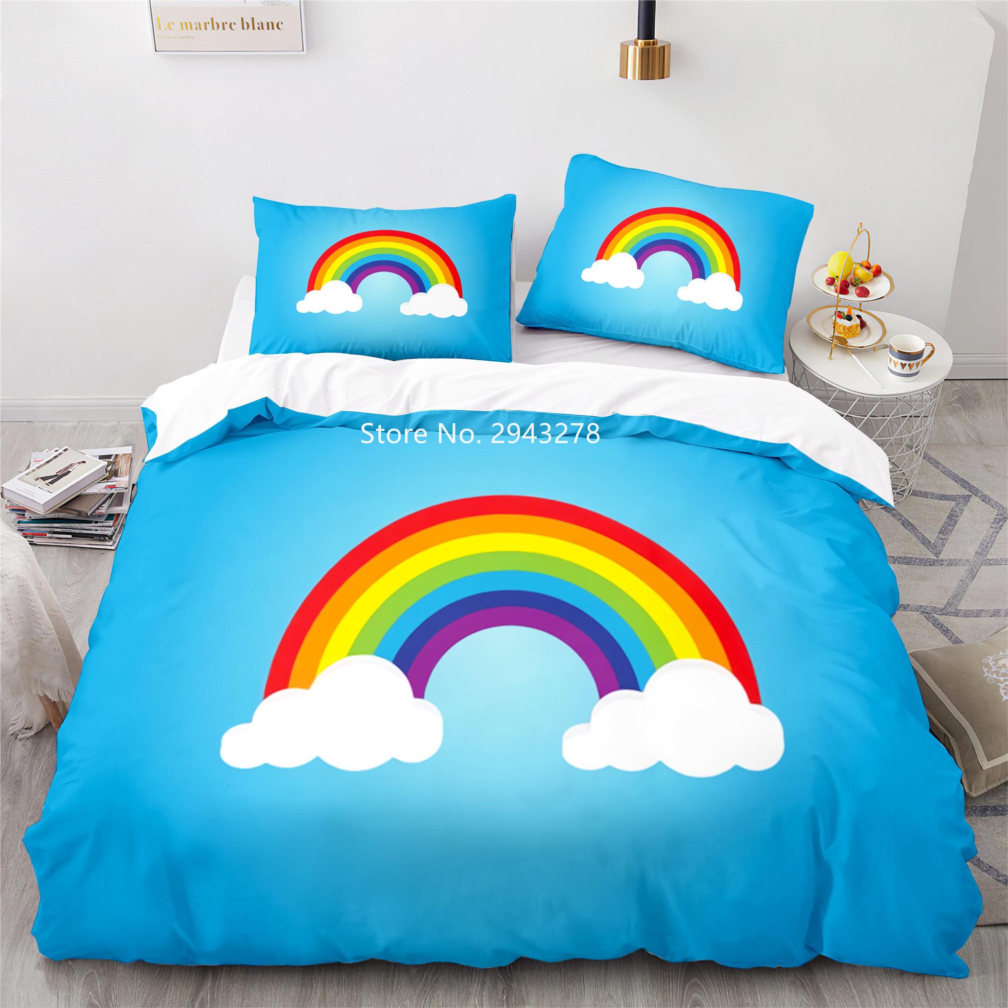 Comforter Home Fabric Rainbow Series Pattern Lovely Blue Pink Duvet Bedding Adult Boys Bedroom Decoration Comforter (quilt)-EU Single(135*200cm)3pcs
Comforter Home Fabric Rainbow Series Pattern Lovely Blue Pink Duvet Bedding Adult Boys Bedroom Decoration Comforter (quilt)-EU Single(135*200cm)3pcs