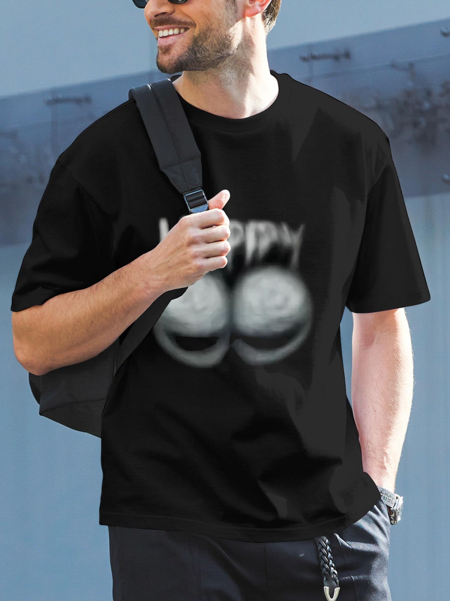 1pc Casual Happy joyful Faces Graphic T-shirt - 180g Cotton Crew Neck Short Sleeve Tee with Bold HAPPY Text & joyful Design M
1pc Casual Happy joyful Faces Graphic T-shirt - 180g Cotton Crew Neck Short Sleeve Tee with Bold HAPPY Text & joyful Design M