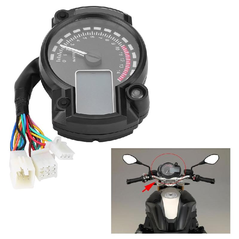 Universal Motorcycle Digital Color LCD Speedometer Odometer Speedometer Instrument Adjustable Max 299KM/H 7 Colors Dashboard
Universal Motorcycle Digital Color LCD Speedometer Odometer Speedometer Instrument Adjustable Max 299KM/H 7 Colors Dashboard