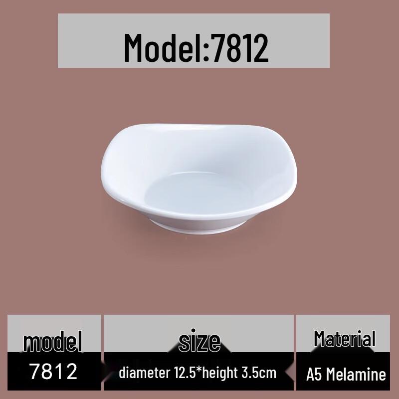 AVADEN White Melamine Round Snack Plate
AVADEN White Melamine Round Snack Plate
