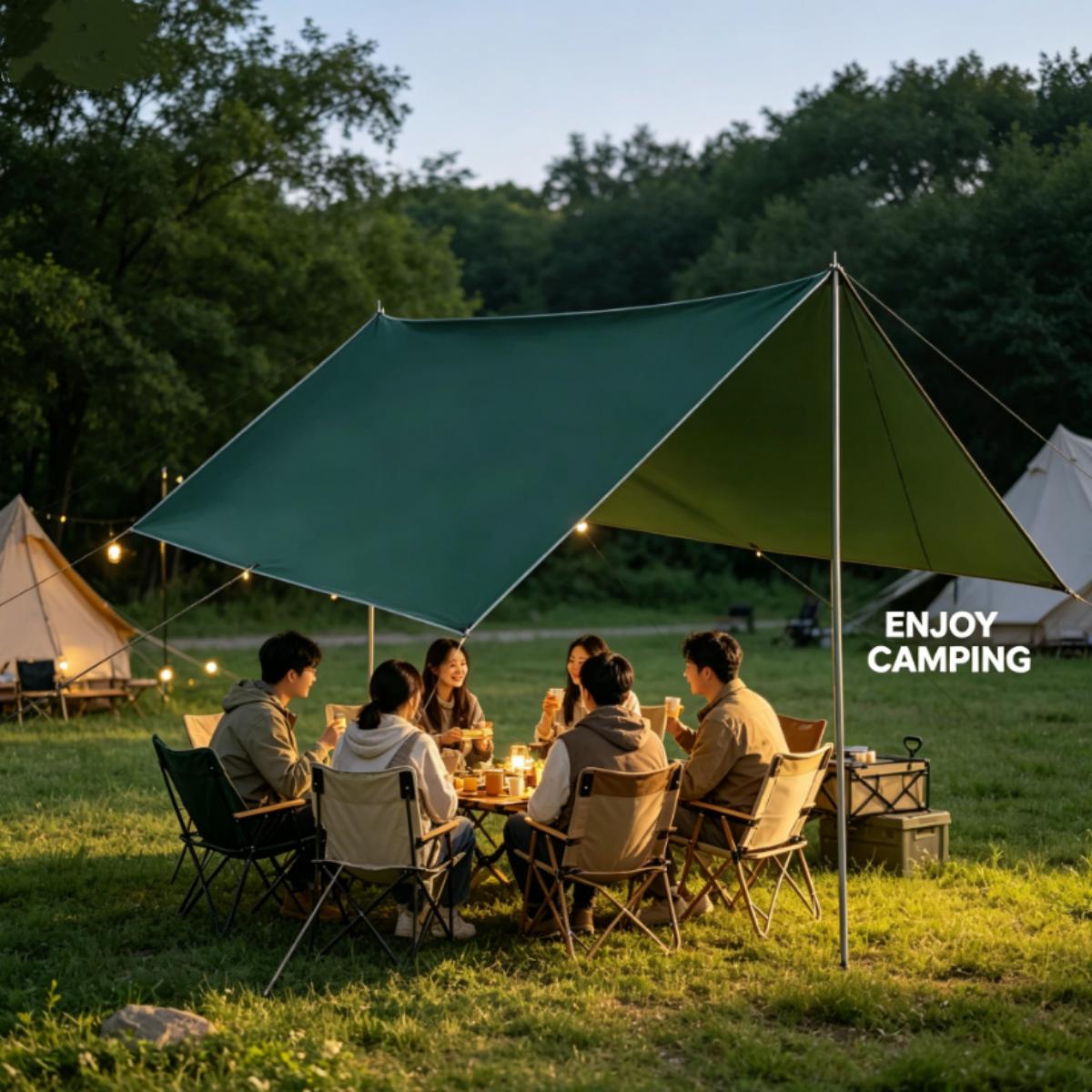 Multifunctional Waterproof Canopy Tent, Polyester Sunshade Awning, Lightweight Shade Curtain for Camping & Garden зелений
Multifunctional Waterproof Canopy Tent, Polyester Sunshade Awning, Lightweight Shade Curtain for Camping & Garden зелений