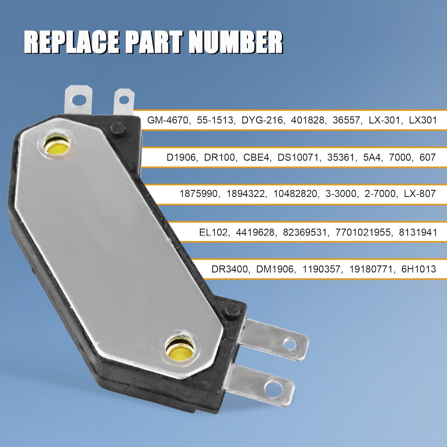 JDMSPEED New Ignition Module GM HEI 4 Pin D1906HT LX301 Replacement For Buick Chevy Pontiac Old 1974-1988
JDMSPEED New Ignition Module GM HEI 4 Pin D1906HT LX301 Replacement For Buick Chevy Pontiac Old 1974-1988