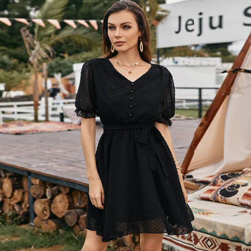 Модное женское повседневное платье с v-образным вырезом и длинным рукавом с высокой талией и принтом XL чёрный
Модное женское повседневное платье с v-образным вырезом и длинным рукавом с высокой талией и принтом XL чёрный