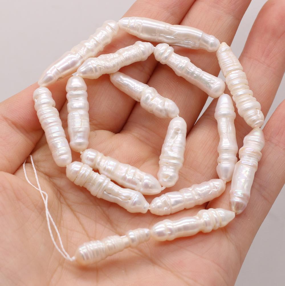 1String, White Natural Freshwater Pearls, 6×20-7×25mm Handmade Worm-like Shape Pearl Beads for Jewelry Making DIY Necklace Bracelet Accessories 36cm 1String/6×20-7×25mm-36cm белый
1String, White Natural Freshwater Pearls, 6×20-7×25mm Handmade Worm-like Shape Pearl Beads for Jewelry Making DIY Necklace Bracelet Accessories 36cm 1String/6×20-7×25mm-36cm белый
