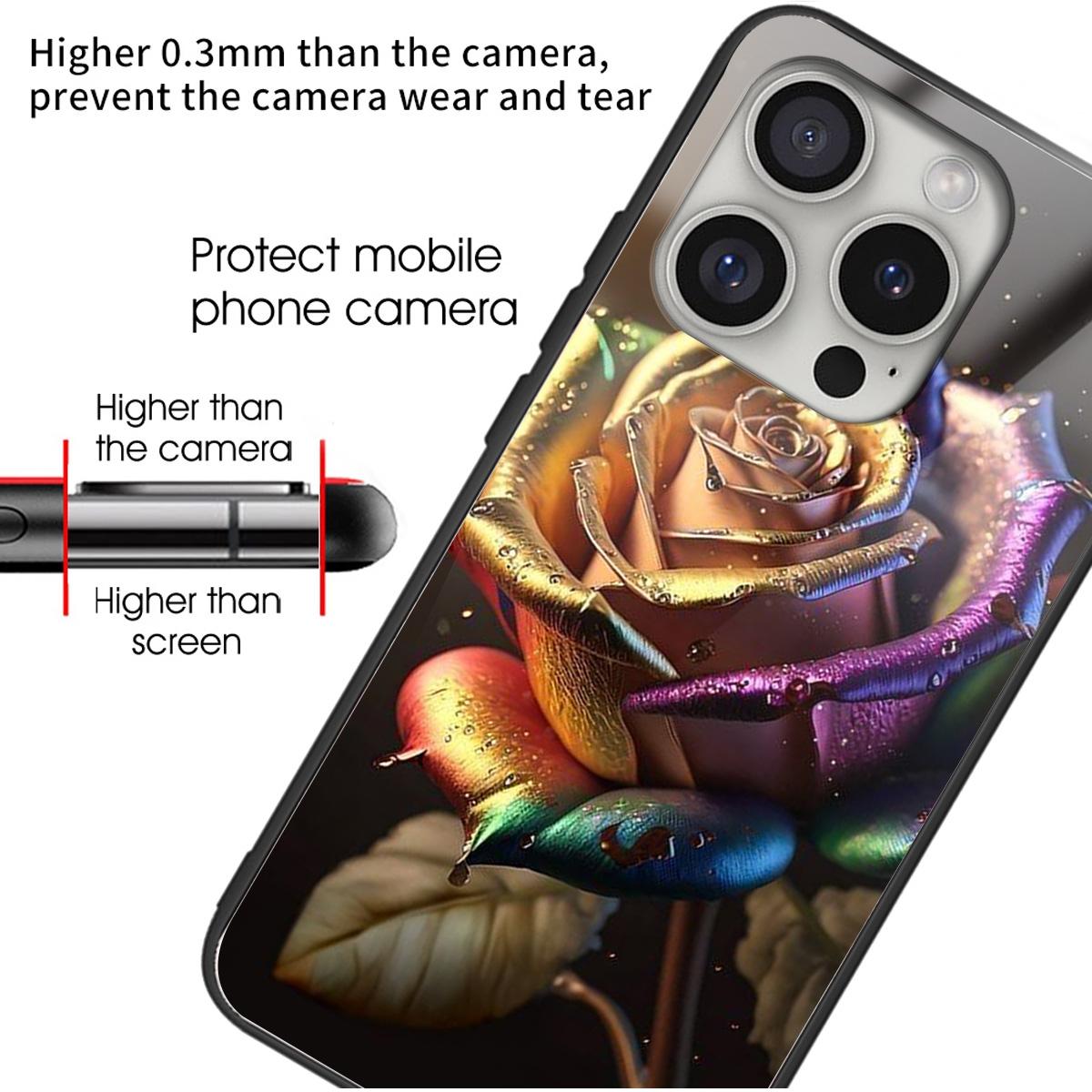 For iPhone 16 Pro Case Tempered Glass TPU Drop-Proof Phone Cover Pattern Printing Style E
For iPhone 16 Pro Case Tempered Glass TPU Drop-Proof Phone Cover Pattern Printing Style E