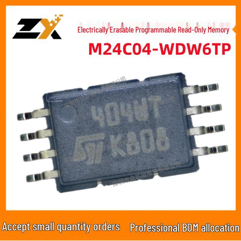 New Original M24C04-WDW6TP 4Kbit I2C EEPROM, 8-TSSOP
New Original M24C04-WDW6TP 4Kbit I2C EEPROM, 8-TSSOP