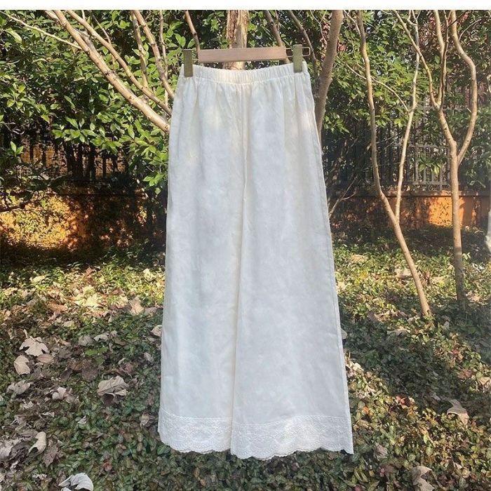 Новые повседневные брюки Home Art, кружевные вышитые брюки с широкими штанинами, свободные кружевные брюки с девятью точками для женщин L
Новые повседневные брюки Home Art, кружевные вышитые брюки с широкими штанинами, свободные кружевные брюки с девятью точками для женщин L