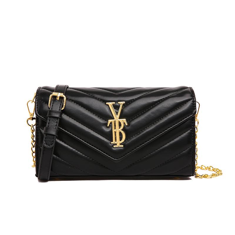 Сумка кросбоді з ланцюжком з вишивальної нитки - Жіноча колекція осінь/зима 2025 чорний
Сумка кросбоді з ланцюжком з вишивальної нитки - Жіноча колекція осінь/зима 2025 чорний