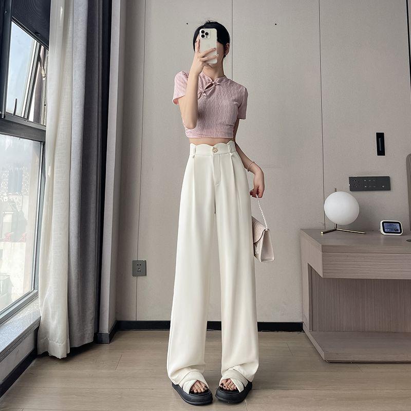 2026 Women s High Waist Summer Pants: Narrow Wide-Leg Straight Fit Extra Small
2026 Women s High Waist Summer Pants: Narrow Wide-Leg Straight Fit Extra Small