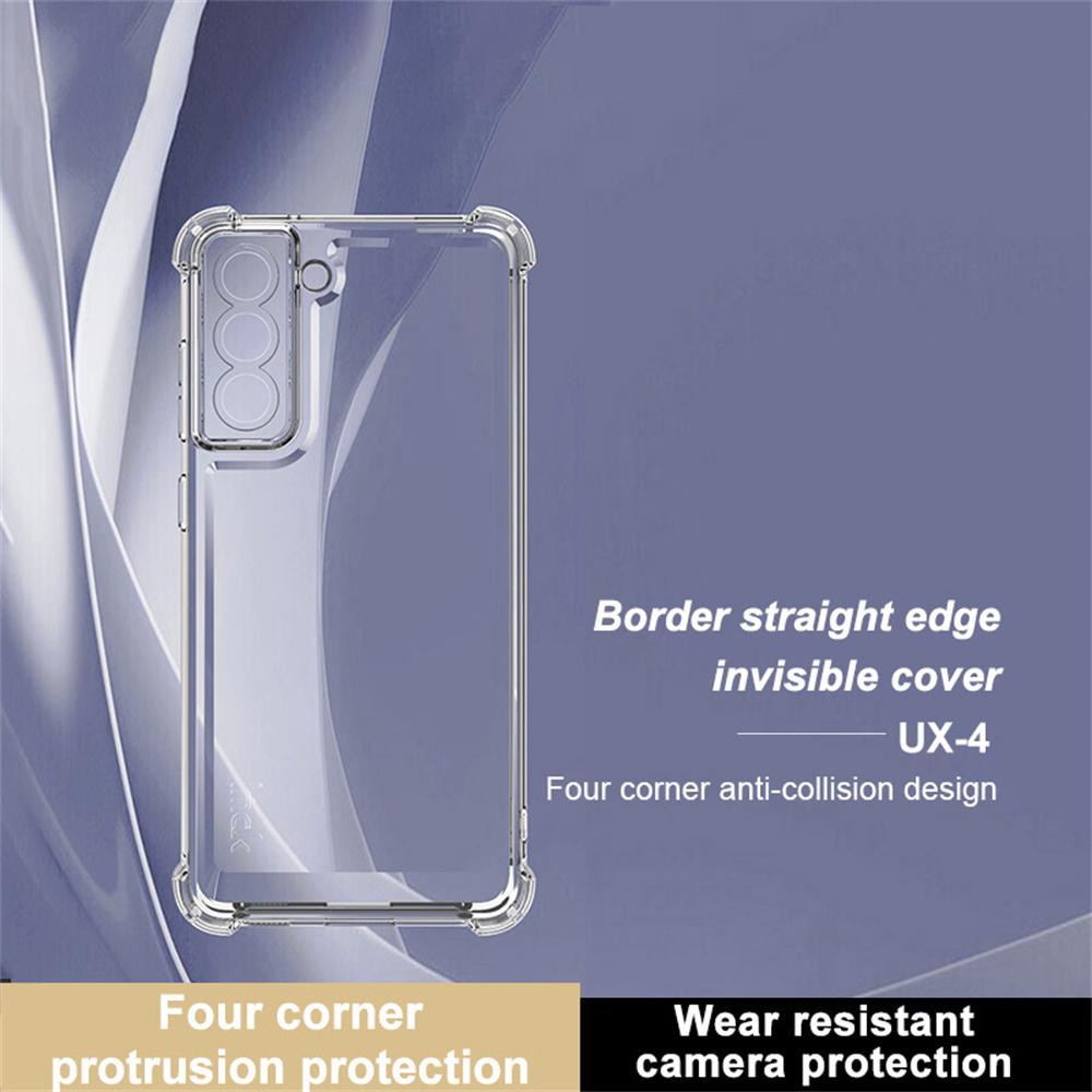 IMAK UX-4 Series for Samsung Galaxy S21 5G/4G Case Straight Frame Four Corner Shockproof Clear TPU Cover A
IMAK UX-4 Series for Samsung Galaxy S21 5G/4G Case Straight Frame Four Corner Shockproof Clear TPU Cover A